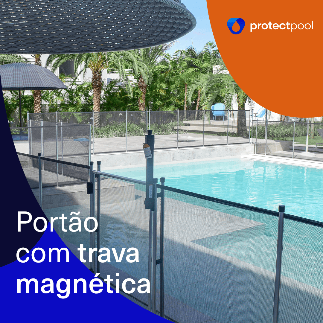 Portão com Trava Magnética